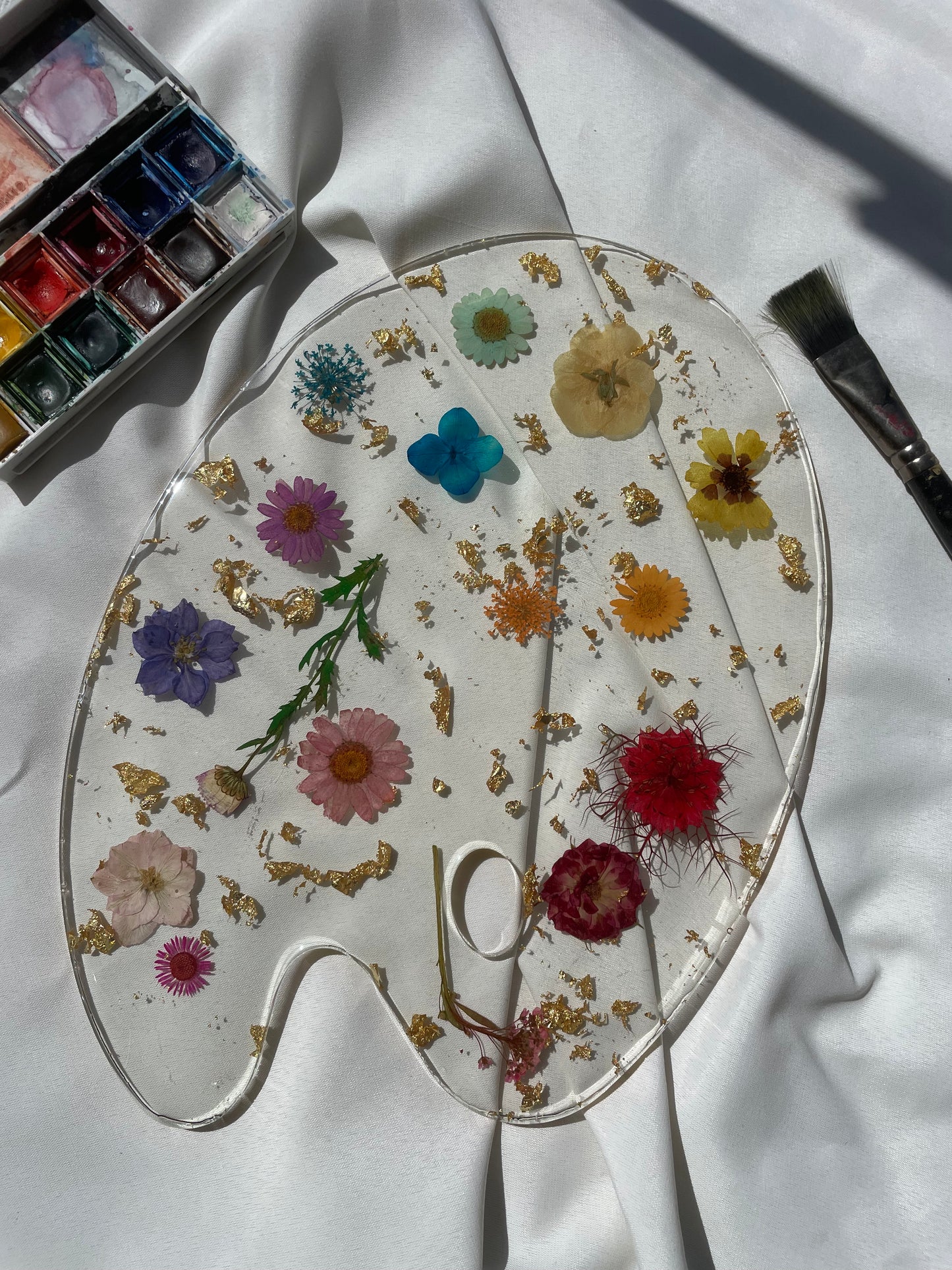 Paleta con flores de colores